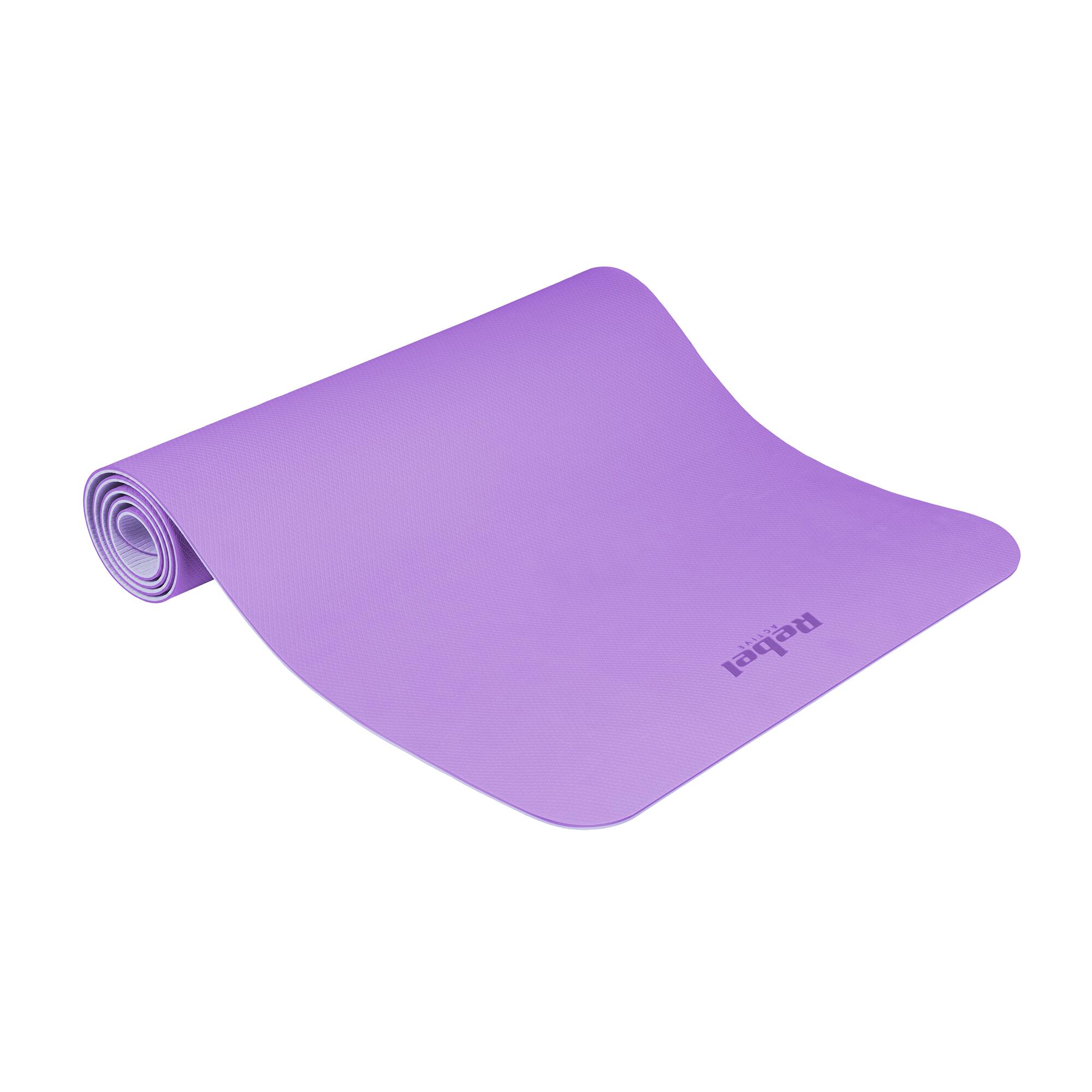 Mata gimnastyczna do ćwiczeń joga pilates fitness 183x61cm TPE 4mm Rebel