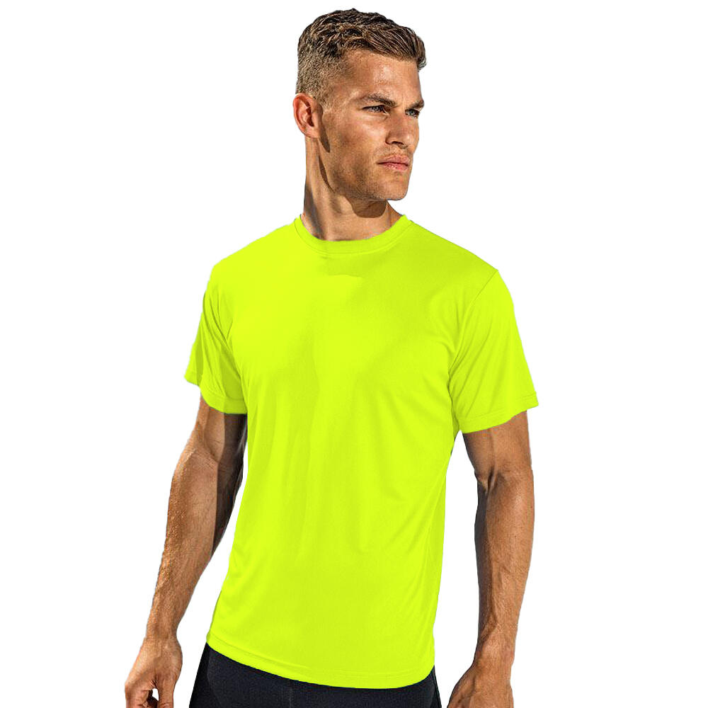 Tri Dri Fitness TShirt, kurzärmlig Herren Neongelb 2/2