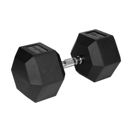 Hantle żeliwne gumowane hexagonalne hantel żeliwny HEX 2x 2,5 kg REBEL