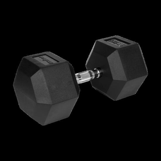 Hantle żeliwne gumowane hexagonalne hantel żeliwny HEX 2x 2,5 kg REBEL