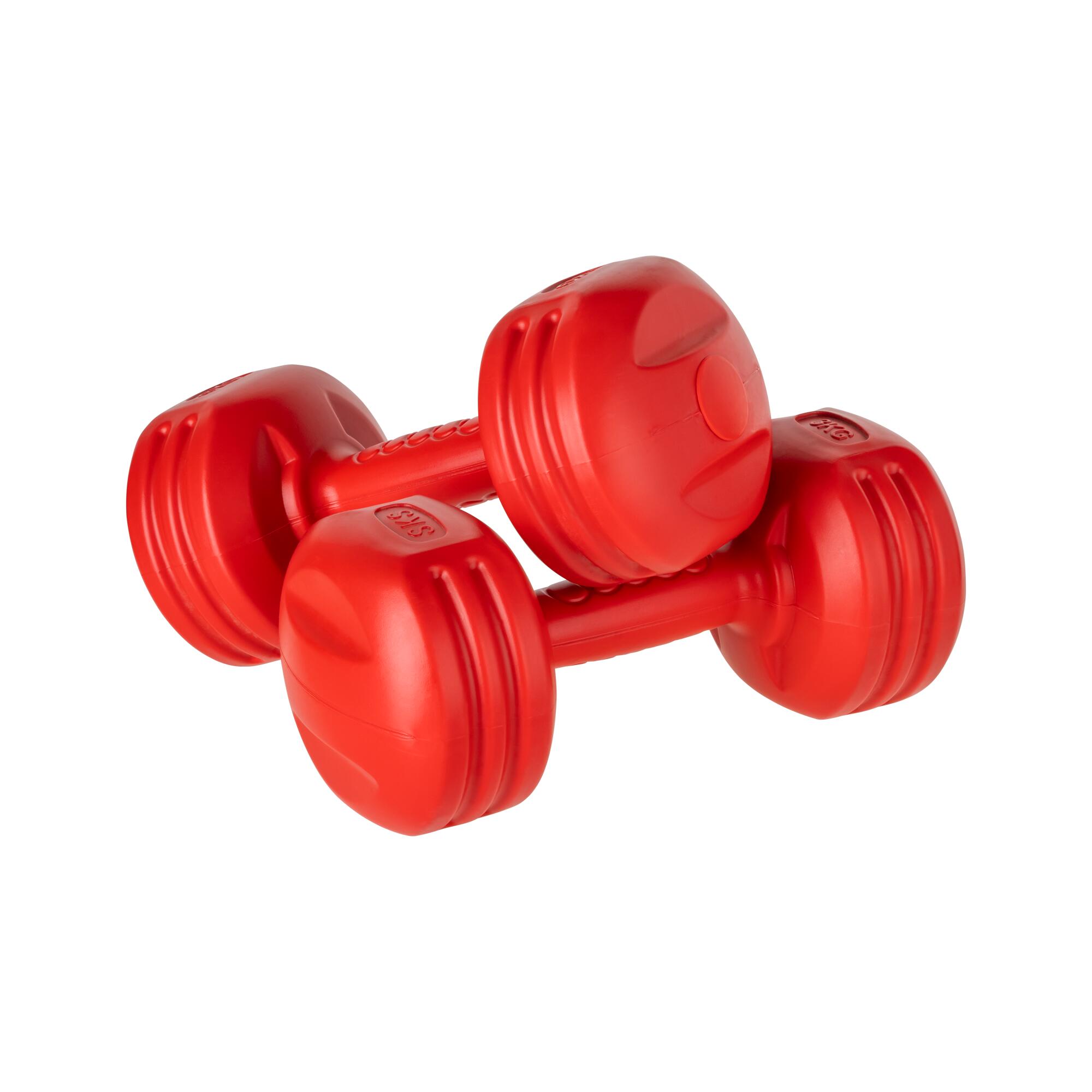 Hantelki bitumiczne zestaw hantli 20kg 2x1kg 2x2kg 2x3kg 2x4kg REBEL 4/5