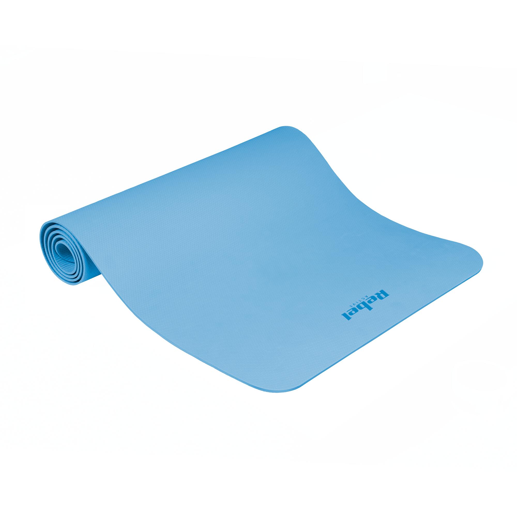 Mata gimnastyczna do ćwiczeń joga pilates fitness 183x61cm TPE 4mm Rebel 2/7