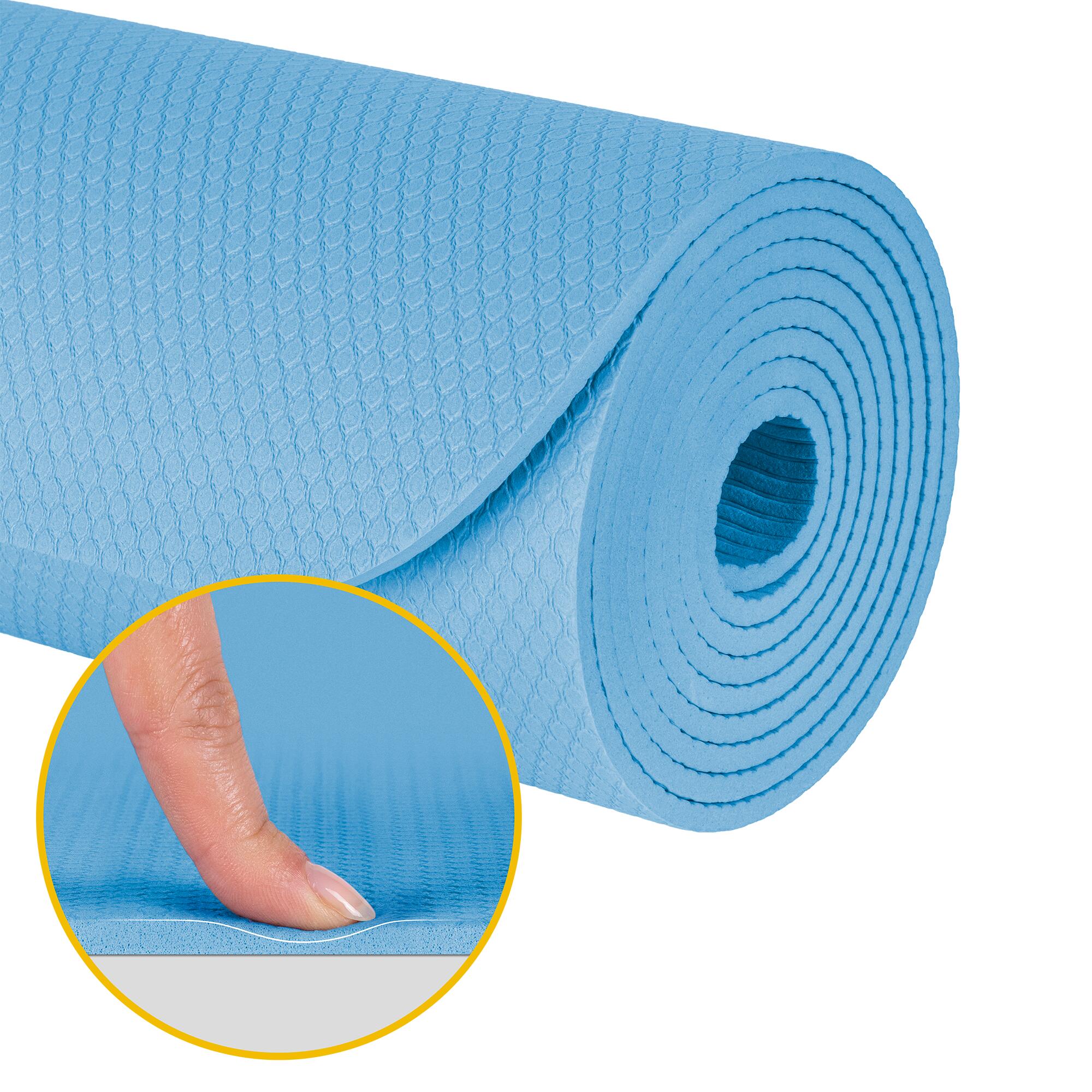 Mata gimnastyczna do ćwiczeń joga pilates fitness 183x61cm TPE 4mm Rebel 5/7