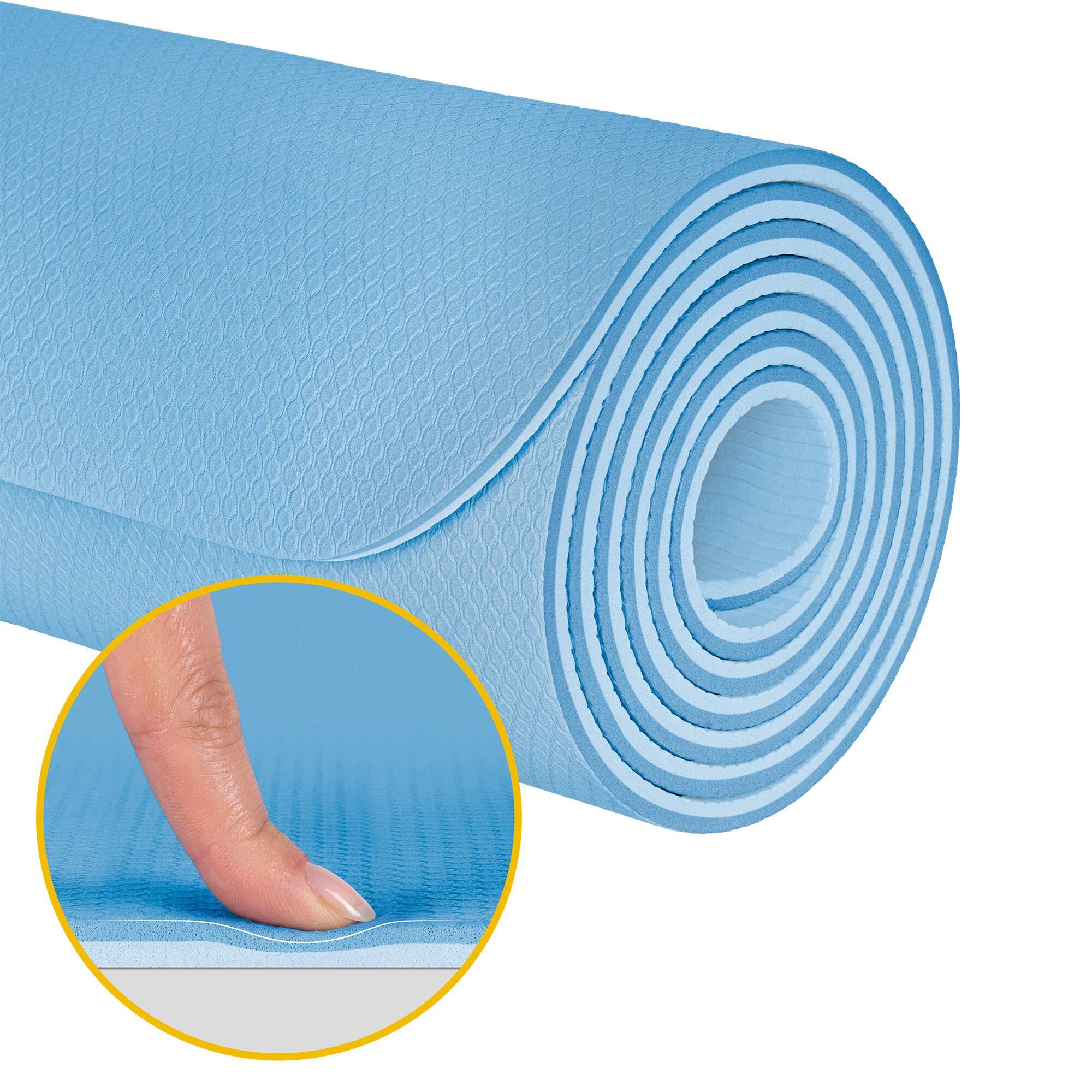 Mata gimnastyczna do ćwiczeń joga pilates fitness 183x61cm gruba 1cm TPE 5/7