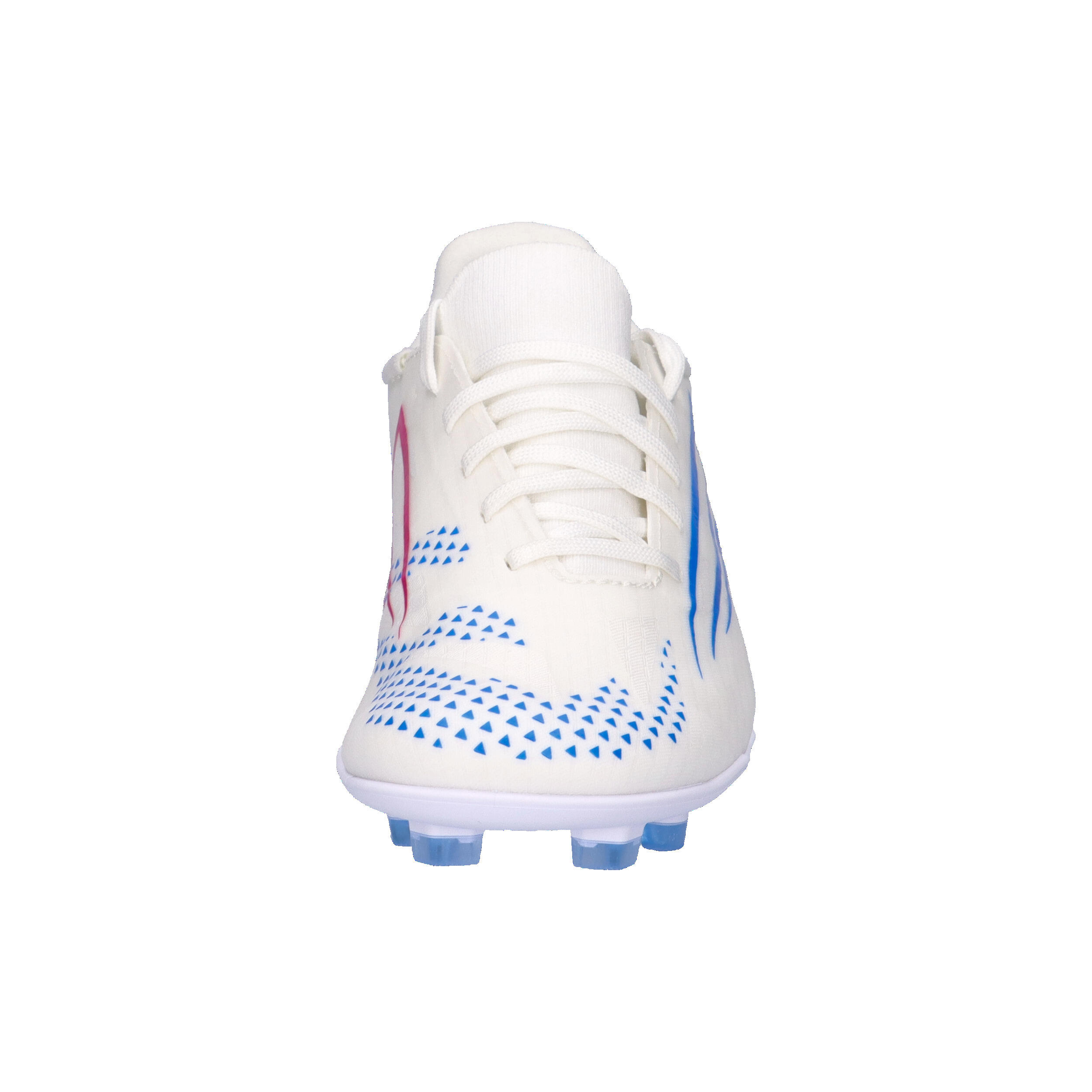 Scarpe - calcio - bambini - robuste, suola fg/ag - rs89 - bianco/rosso/blu 8/10
