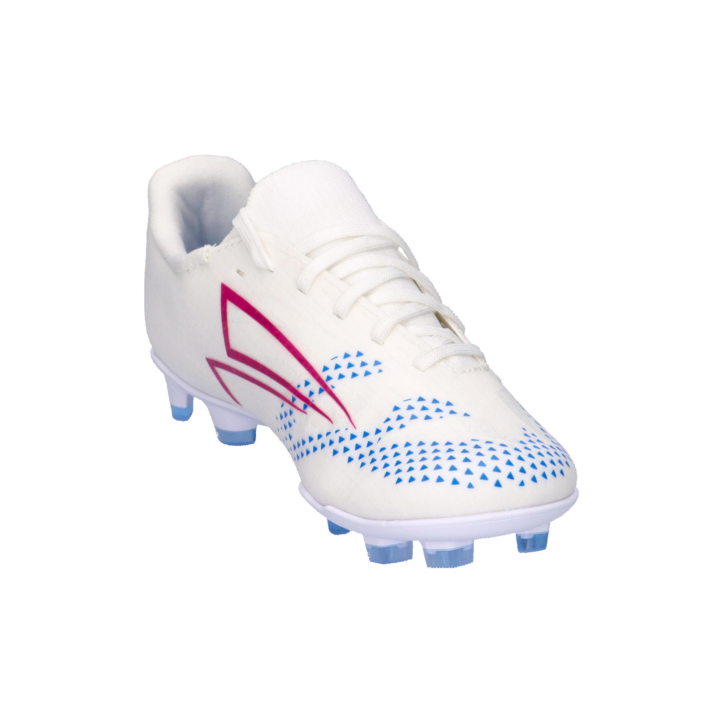 Scarpe - calcio - bambini - robuste, suola fg/ag - rs89 - bianco/rosso/blu 7/10