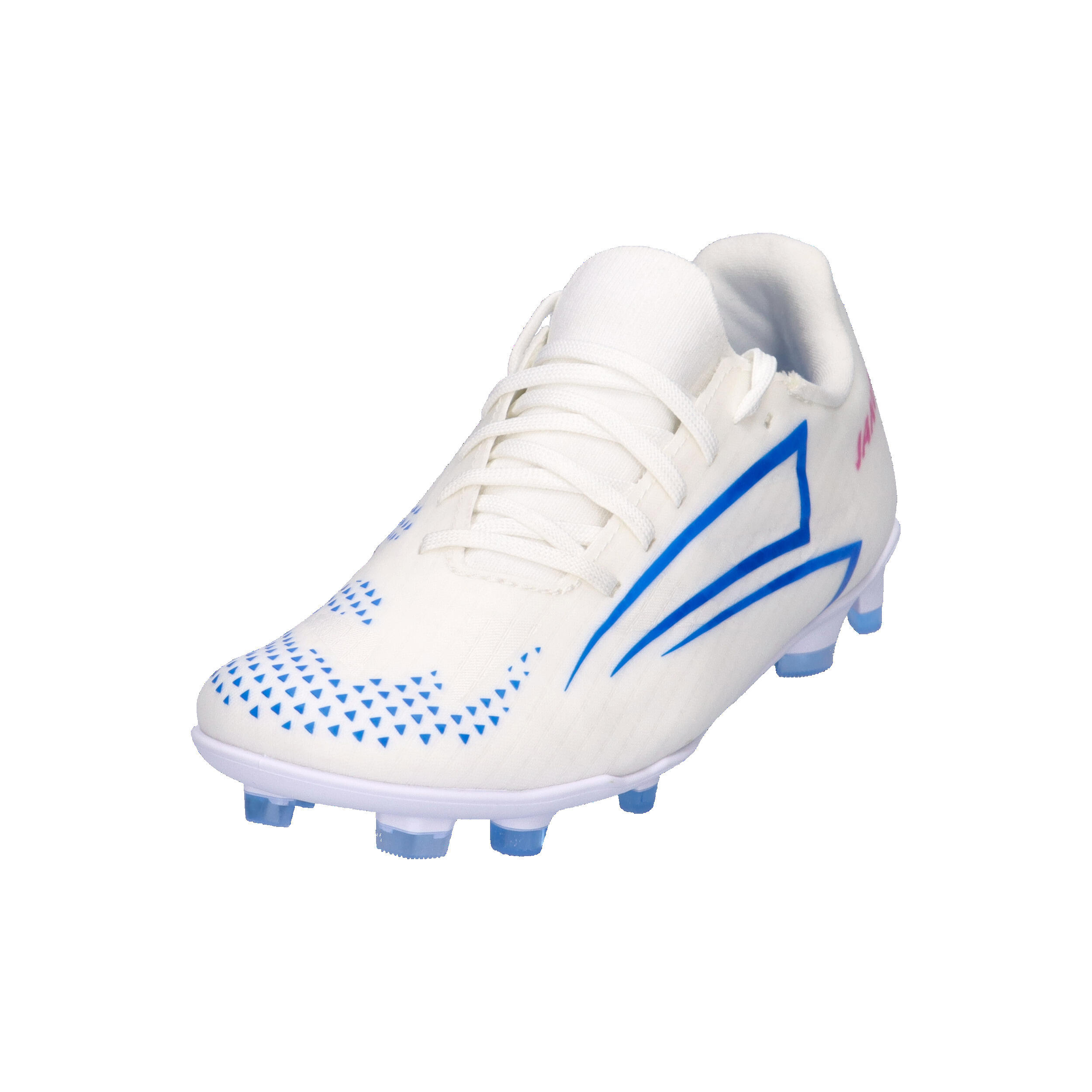 Scarpe - calcio - bambini - robuste, suola fg/ag - rs89 - bianco/rosso/blu 9/10