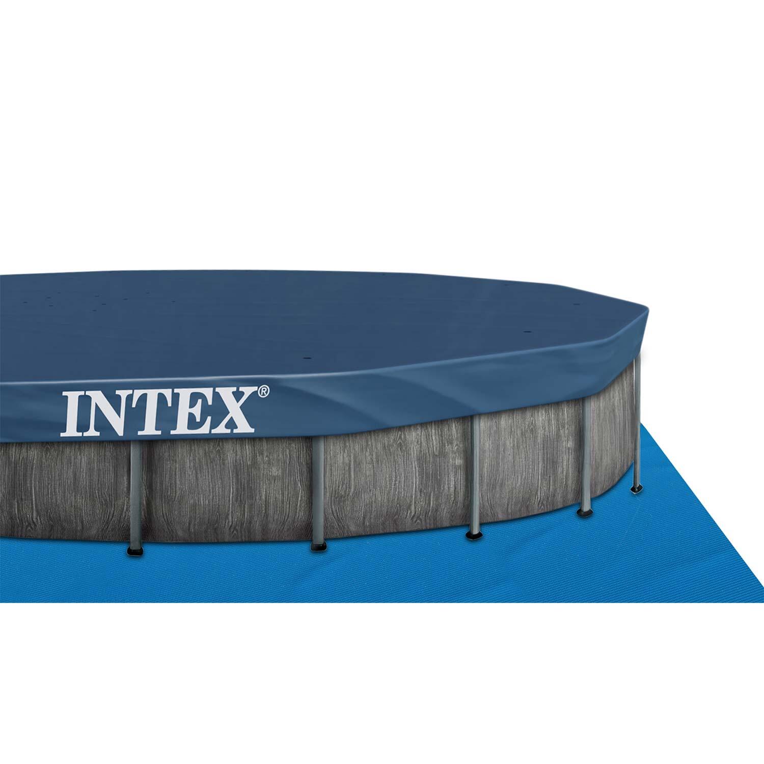 Piscina redonda amovível D549x122 cm cor cinzento escuro, capacidade 24,311 l 5/7