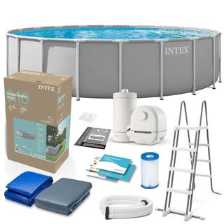 INTEX Intex 26756ND - Piscina Prisma Frame, Kit completo, 610x132 cm