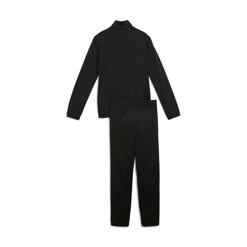 Trening alergare copii talie elastică, fermoar Poly Colourblock, negru PUMA