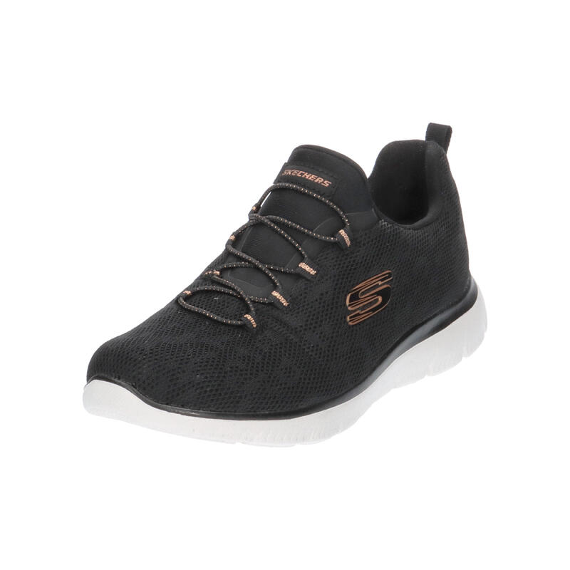 Pantofi sport femei Skechers Summits-Leopard Spot, Negru
