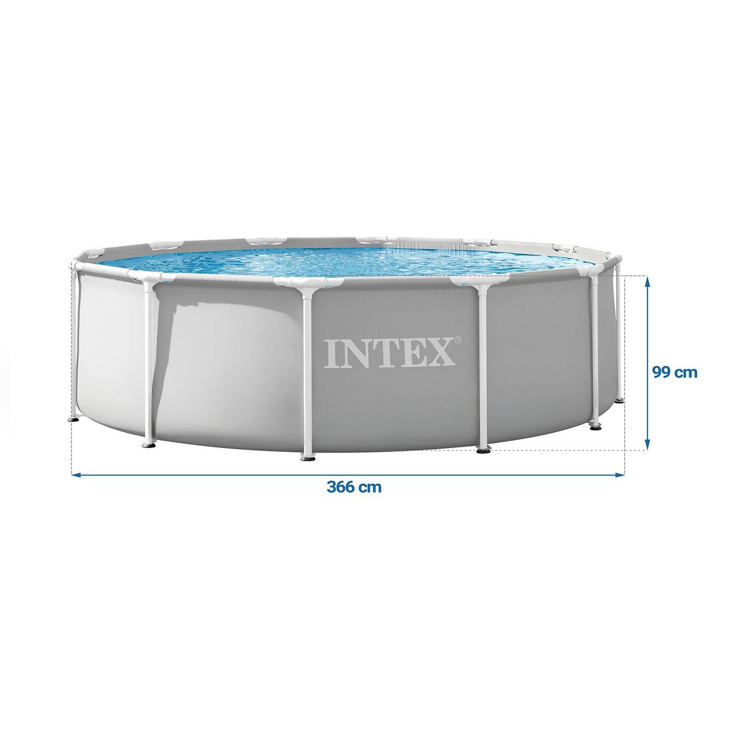 Basen ogrodowy stelażowy Intex 26716ND z pompą 366x99 cm zestaw model 2026 7/7