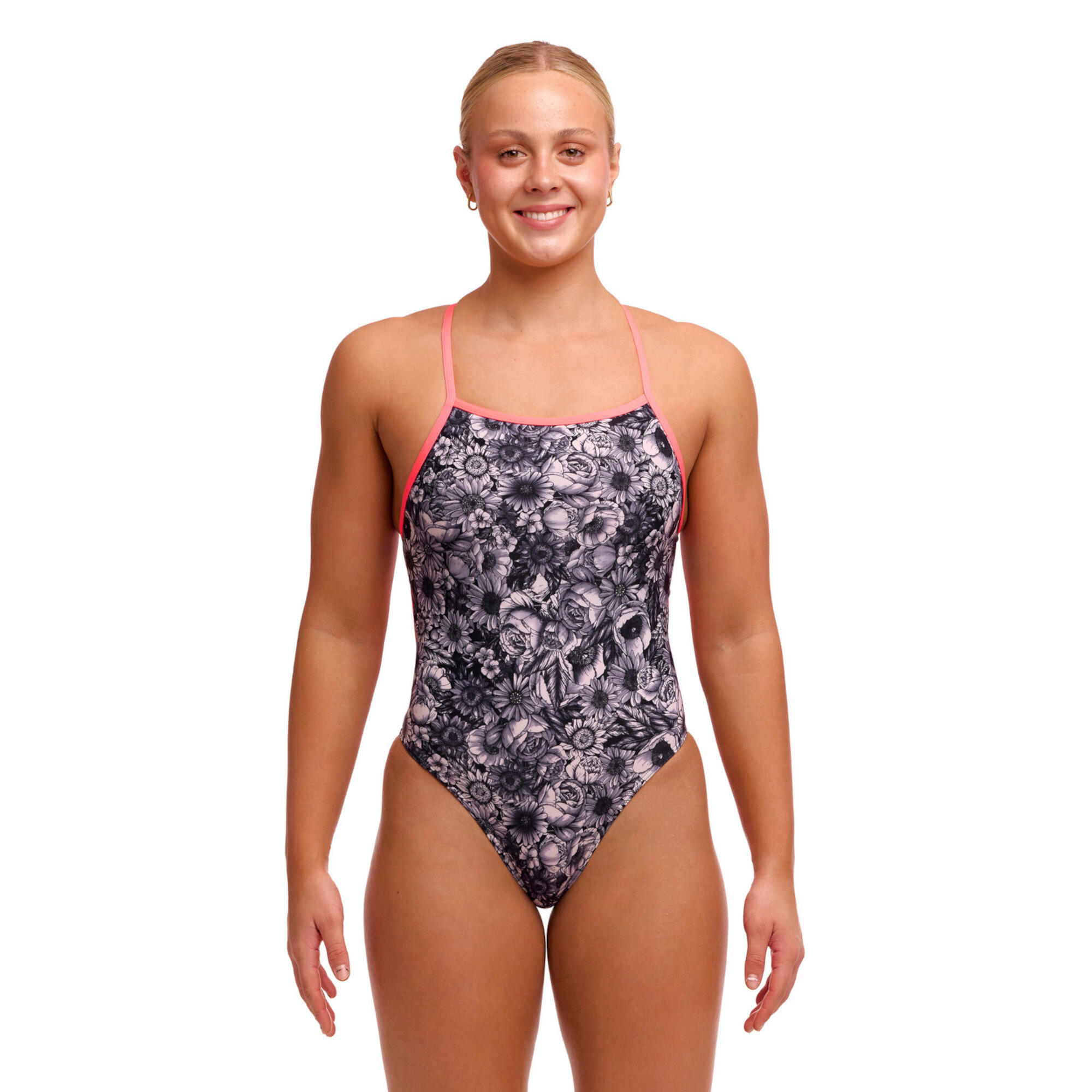 Funkita Badeanzug Night Rose Damen zum Binden 8/12