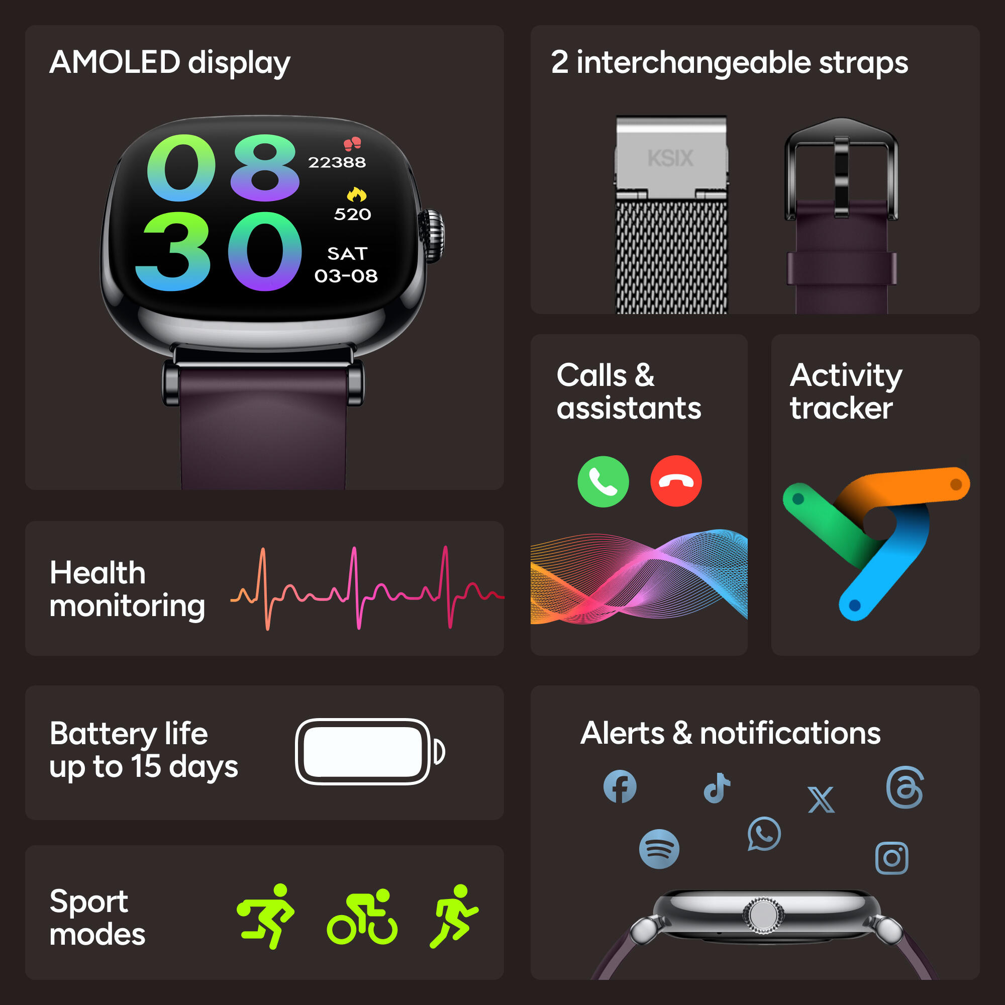 Smartwatch KSIX Iria Go 2/9