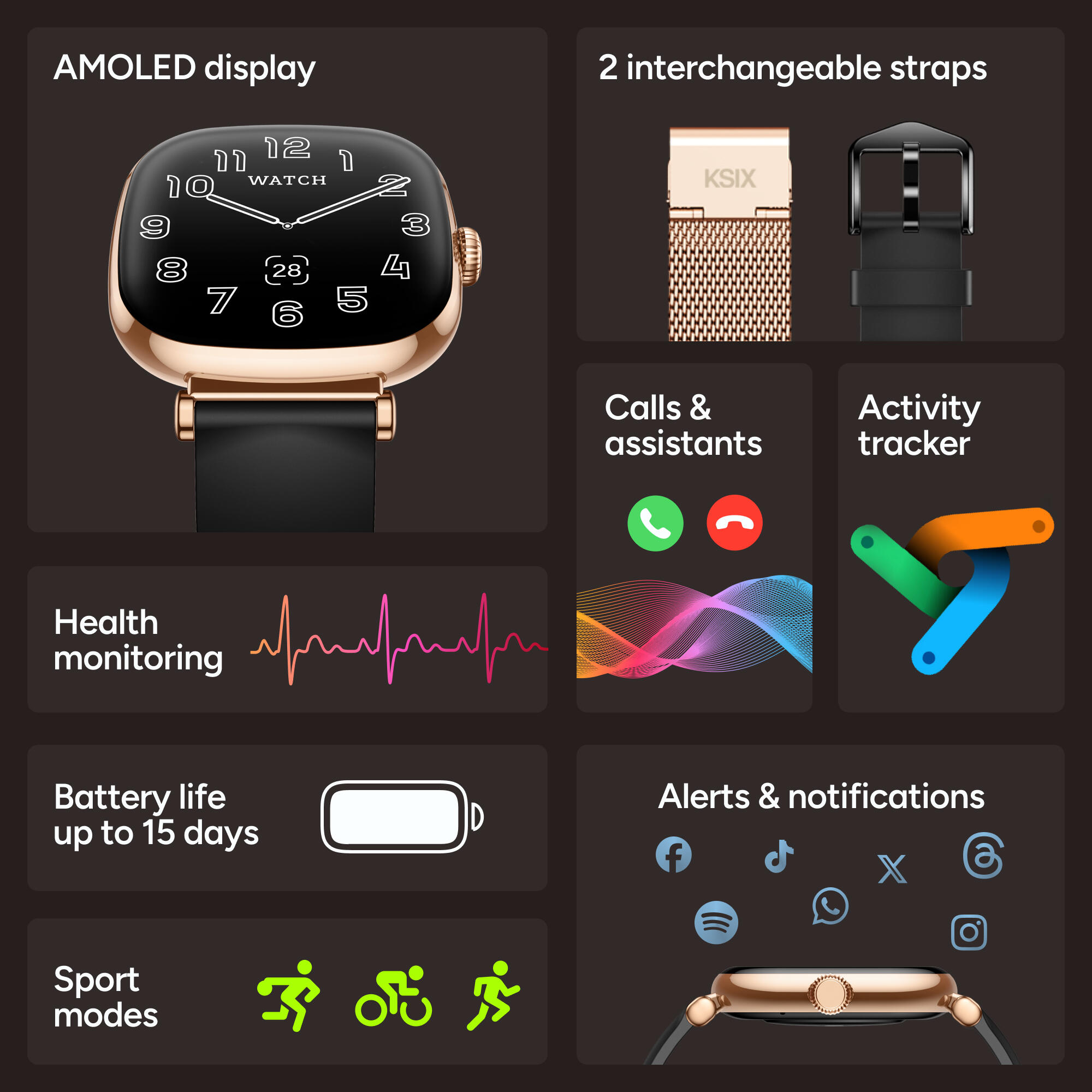 Smartwatch KSIX Iria Go 2/9