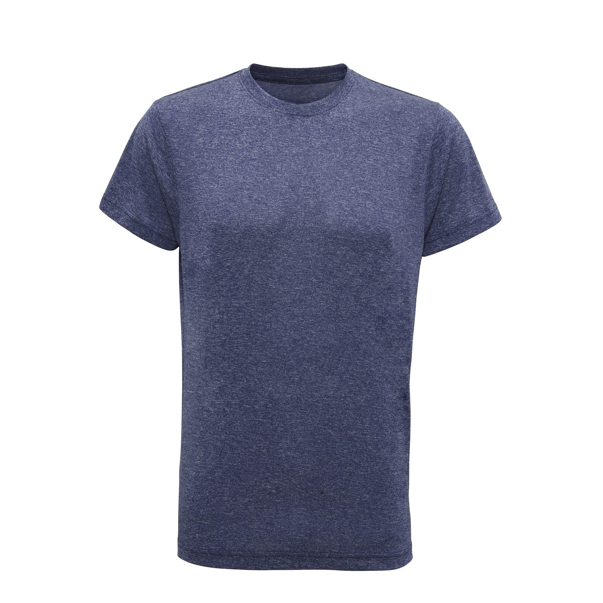 Uomo T-shirt fitness Tri Dri a maniche corte (blu screziato)