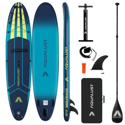 Set SUP Gonfiabile iSUP 12.0 365 cm con Pagaia in 3 Pezzi