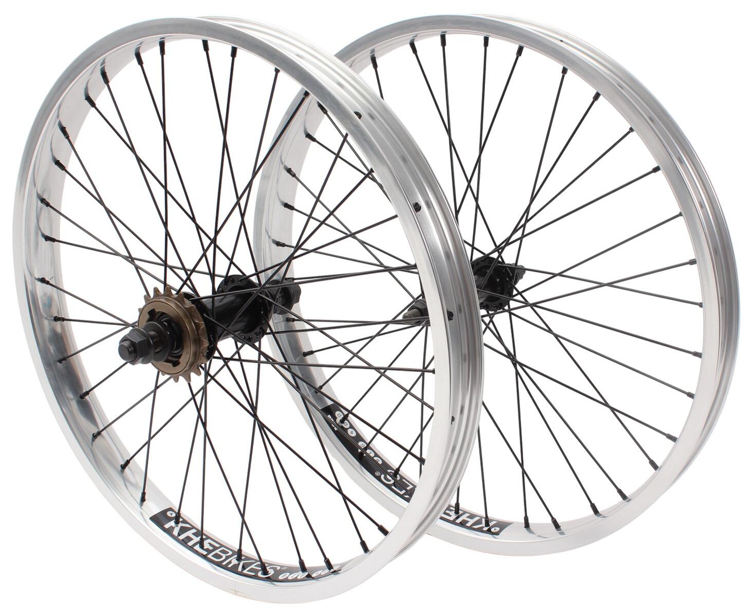 Set ruote BMX KHE PRISM 20 pollici argento 8/8