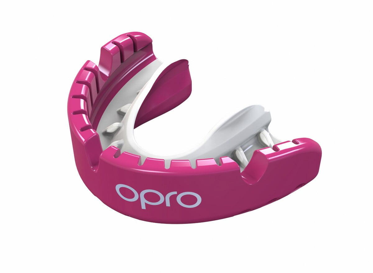 Roze Opro Gold Gebitsbeschermer Voor Beugel Volwassenen 5/7