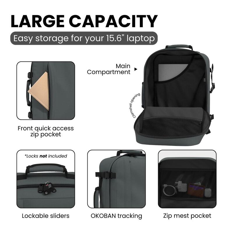 Rucsac CABINZERO Classic 36L, Gri, Unisex