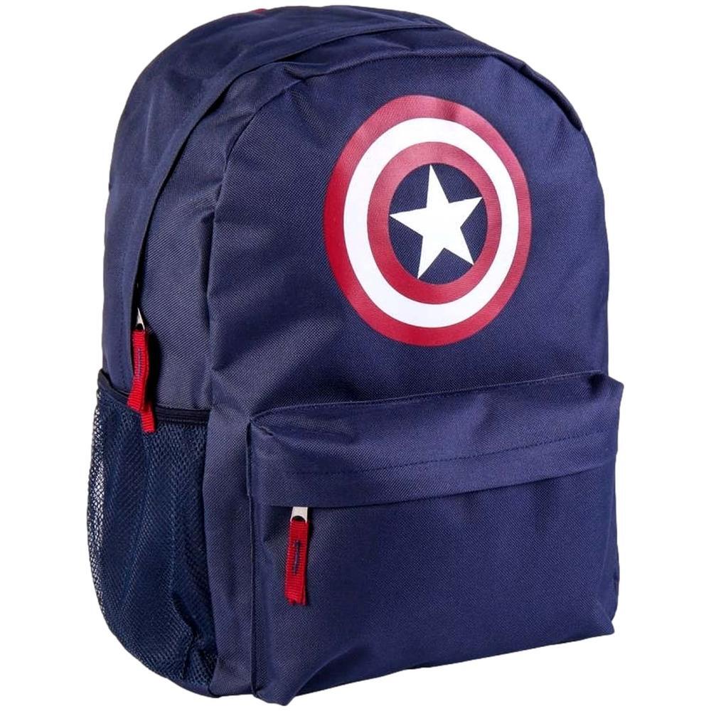Sac à dos Avengers pour enfants avec poche avant et porte-bouteille - Bleu 4/6