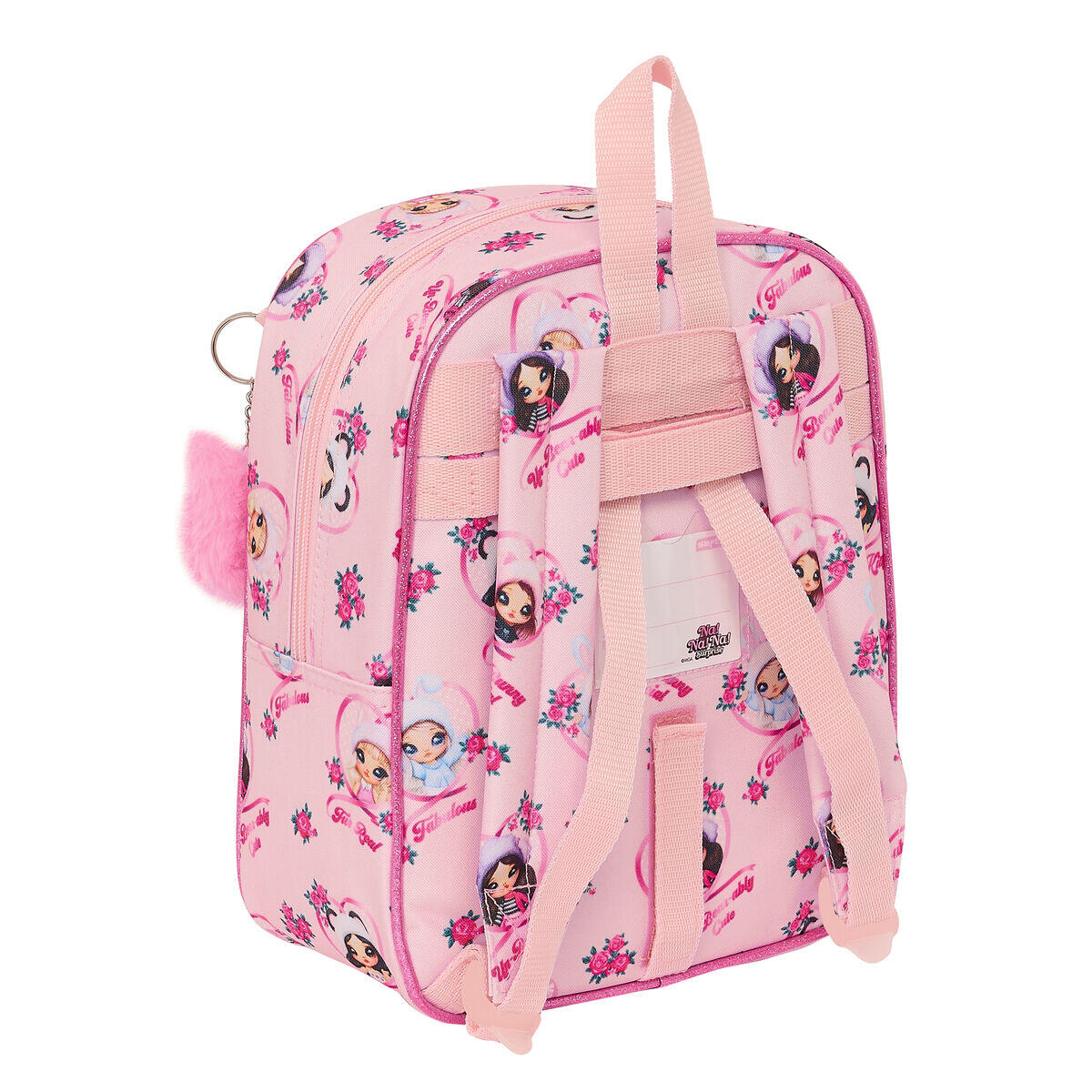 Mochila Escolar com Rodas Na!Na!Na! Surprise Fabulous Cor de Rosa 3/3