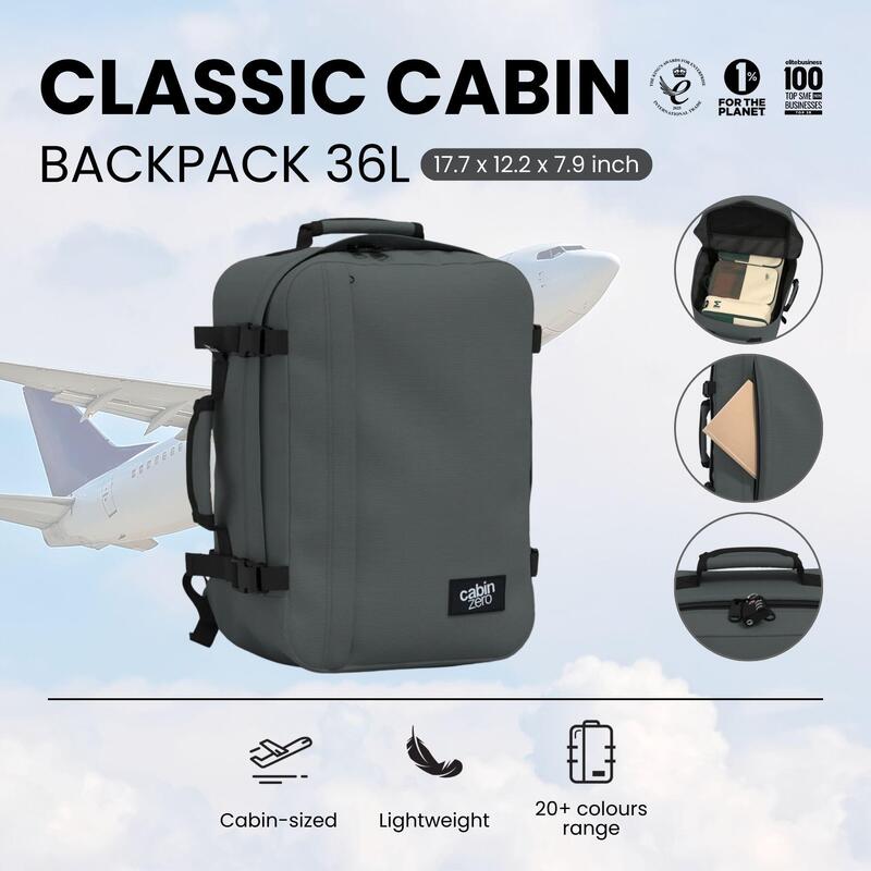 Rucsac CABINZERO Classic 36L, Gri, Unisex