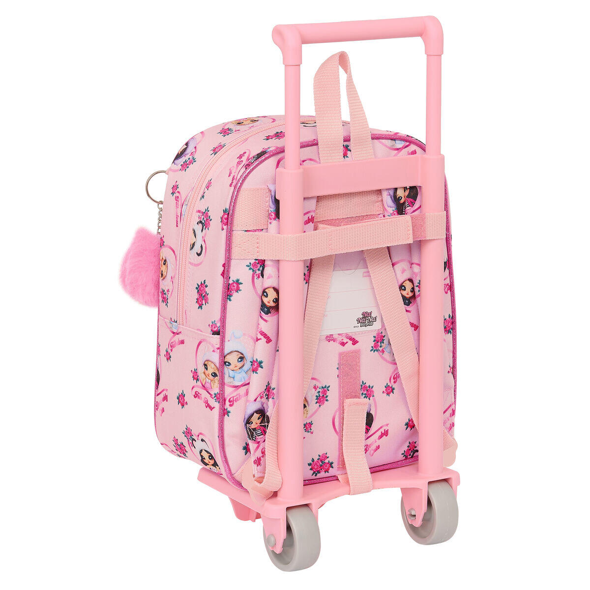 Mochila Escolar com Rodas Na!Na!Na! Surprise Fabulous Cor de Rosa 2/3