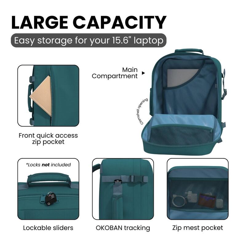 Rucsac CABINZERO Classic 35L, Visiniu, Unisex