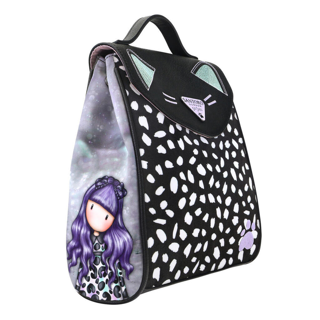 Casual Backpack Gorjuss Smitten kitten White