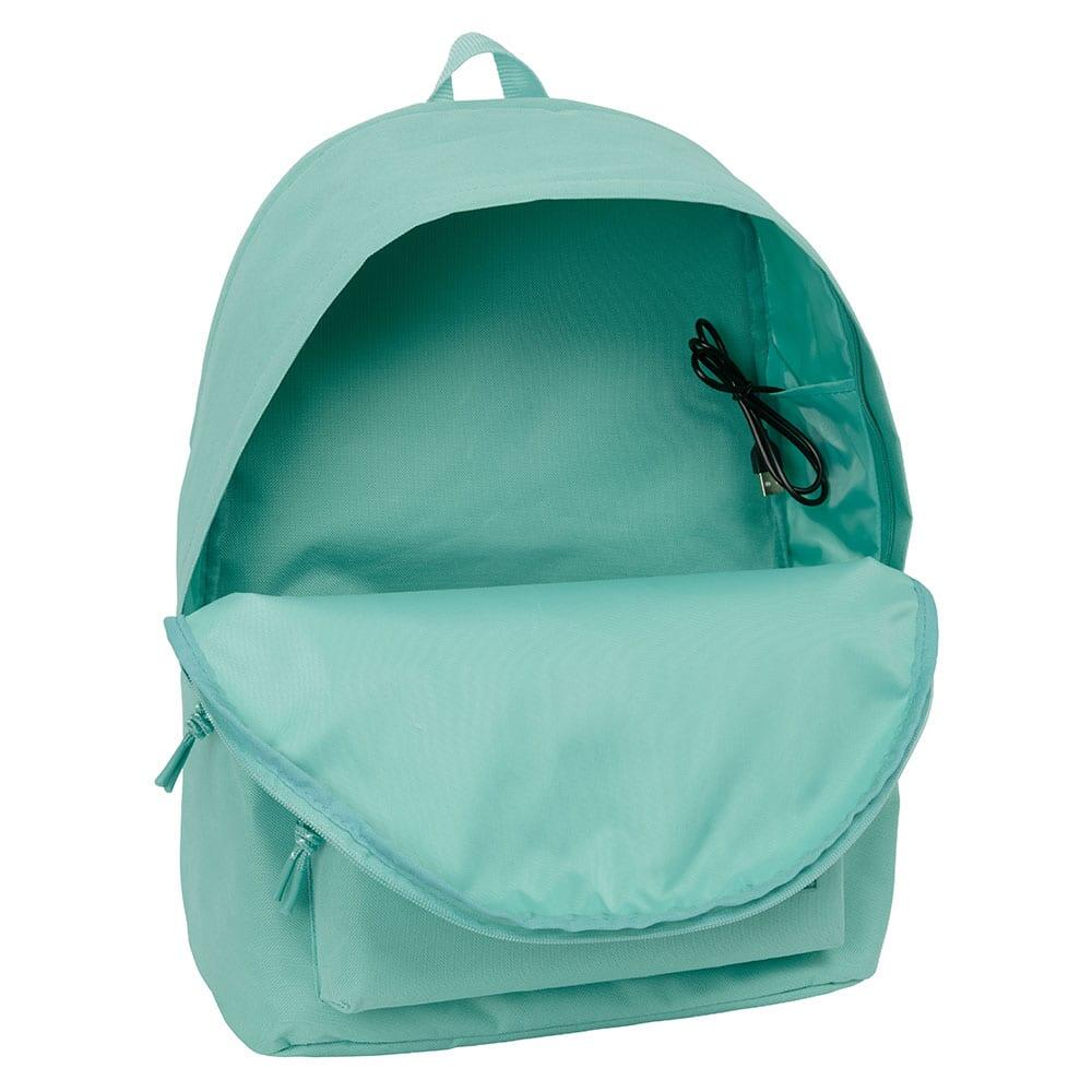 Sac à dos FC Barcelone adulte pour ordinateur portable 15,6″ avec port USB, vert 4/6