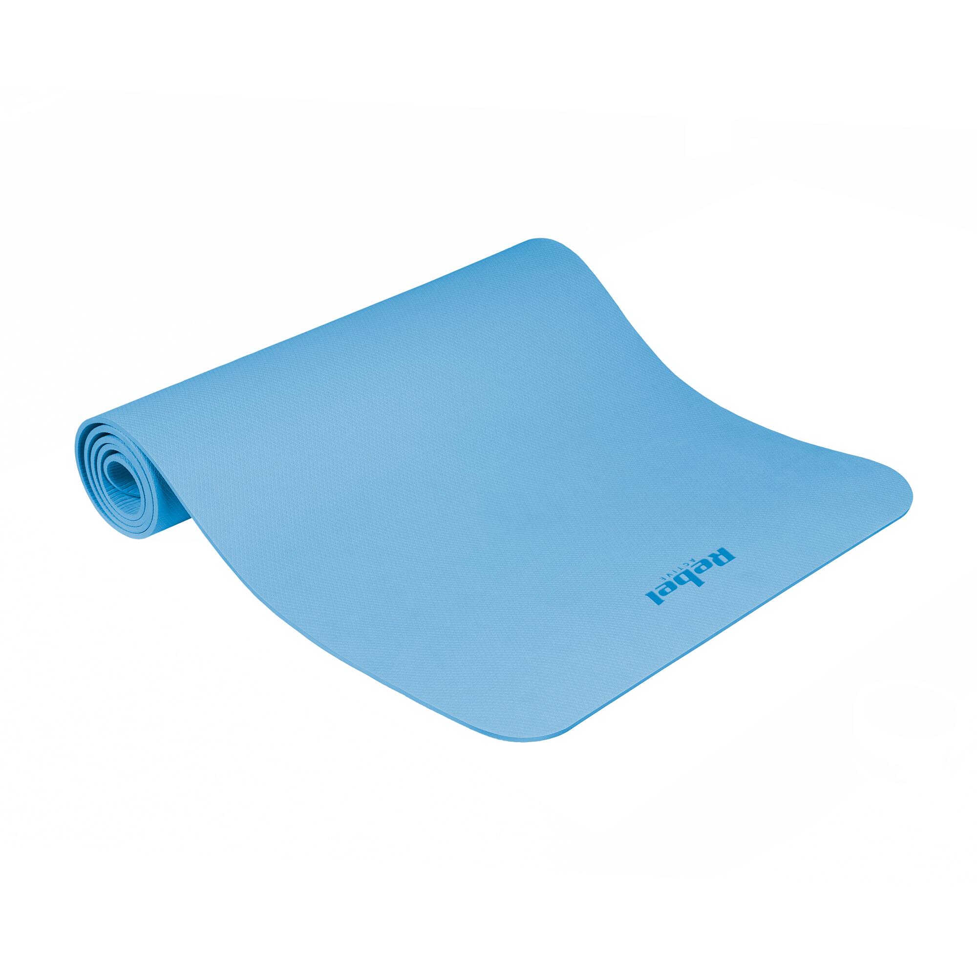 Mata gimnastyczna do ćwiczeń joga pilates fitness 183x61cm gruba 1cm TPE 2/7