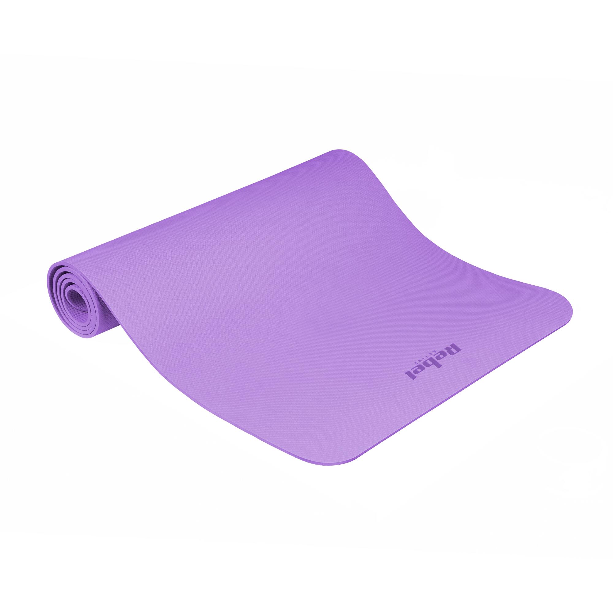 Mata gimnastyczna do ćwiczeń jogi pilatesu fitness 6mm karimata REBEL 2/7