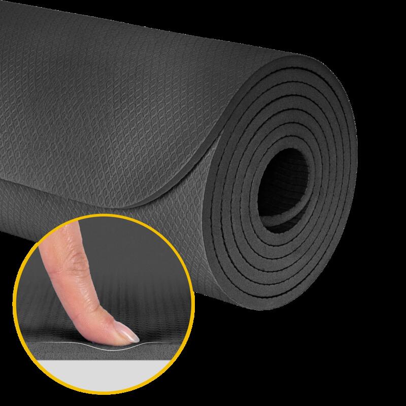 Saltea de gimnastică pentru yoga pilates fitness 6mm carimat REBEL