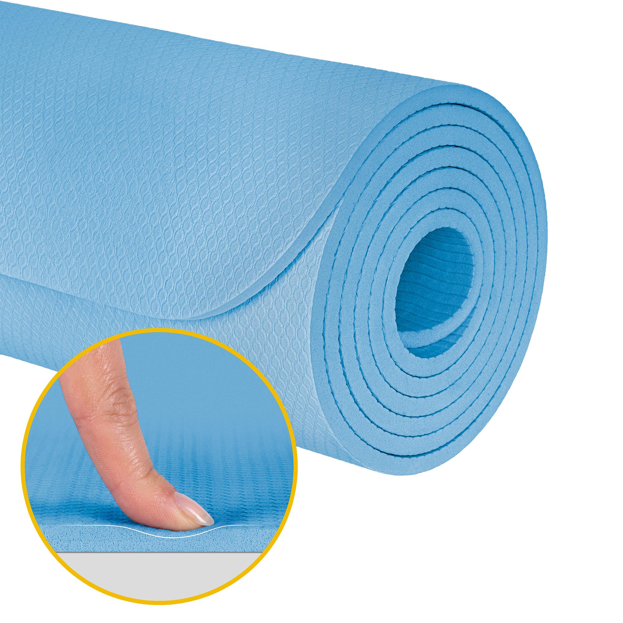 Mata gimnastyczna do ćwiczeń joga pilates fitness 183x61cm gruba 1cm TPE 5/7