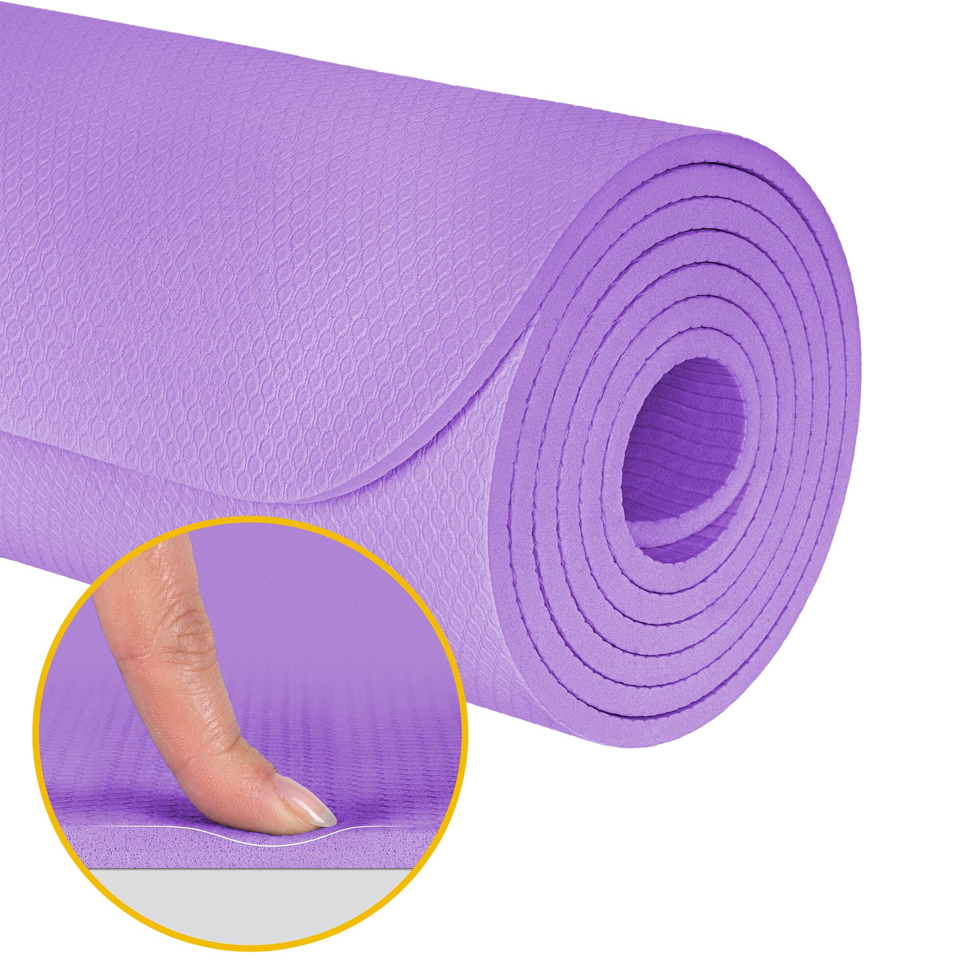 Mata gimnastyczna do ćwiczeń jogi pilatesu fitness 6mm karimata REBEL 5/7