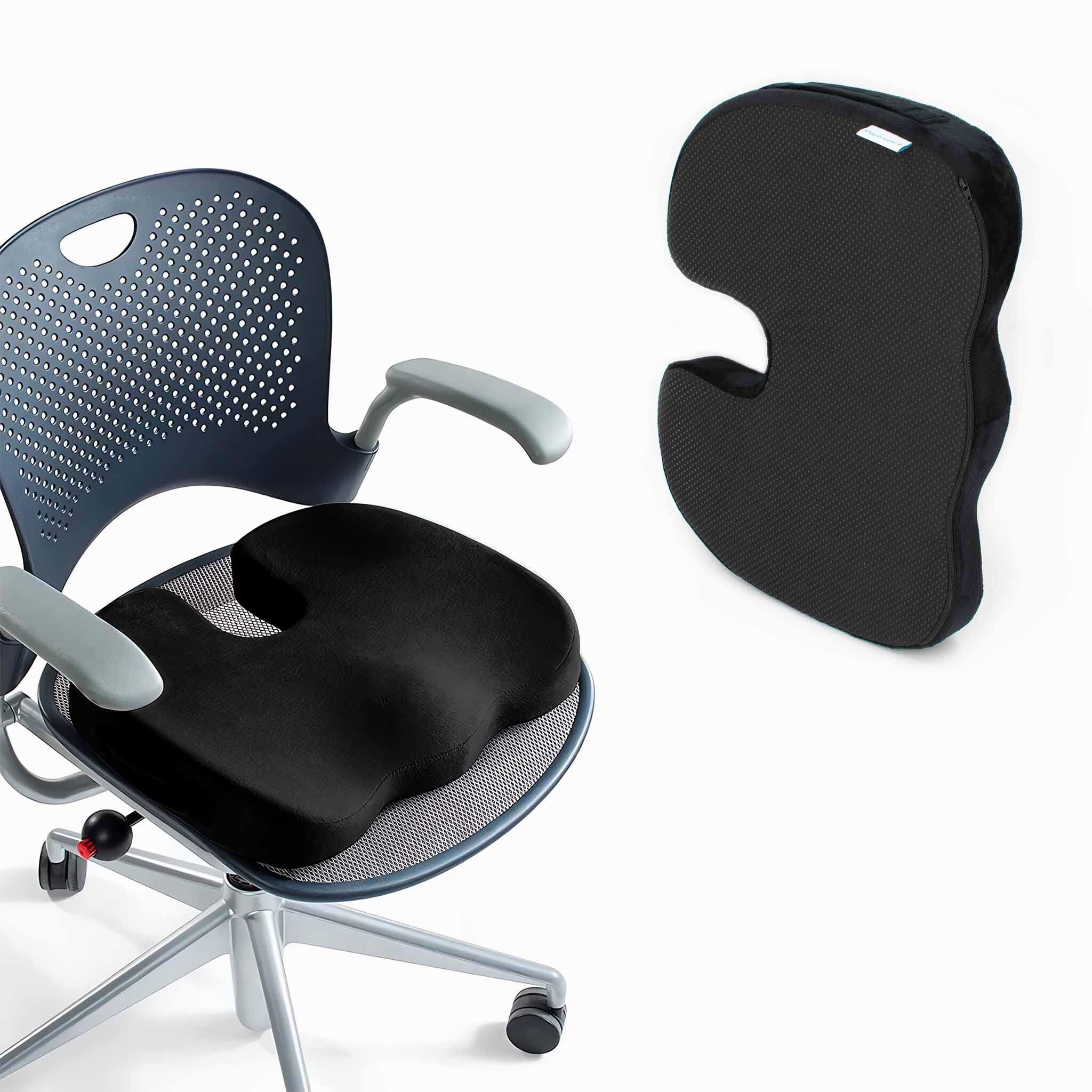 Pack inicial ergonómico M - reposapiés oficina - dolor coxis - postura correcta 2/4