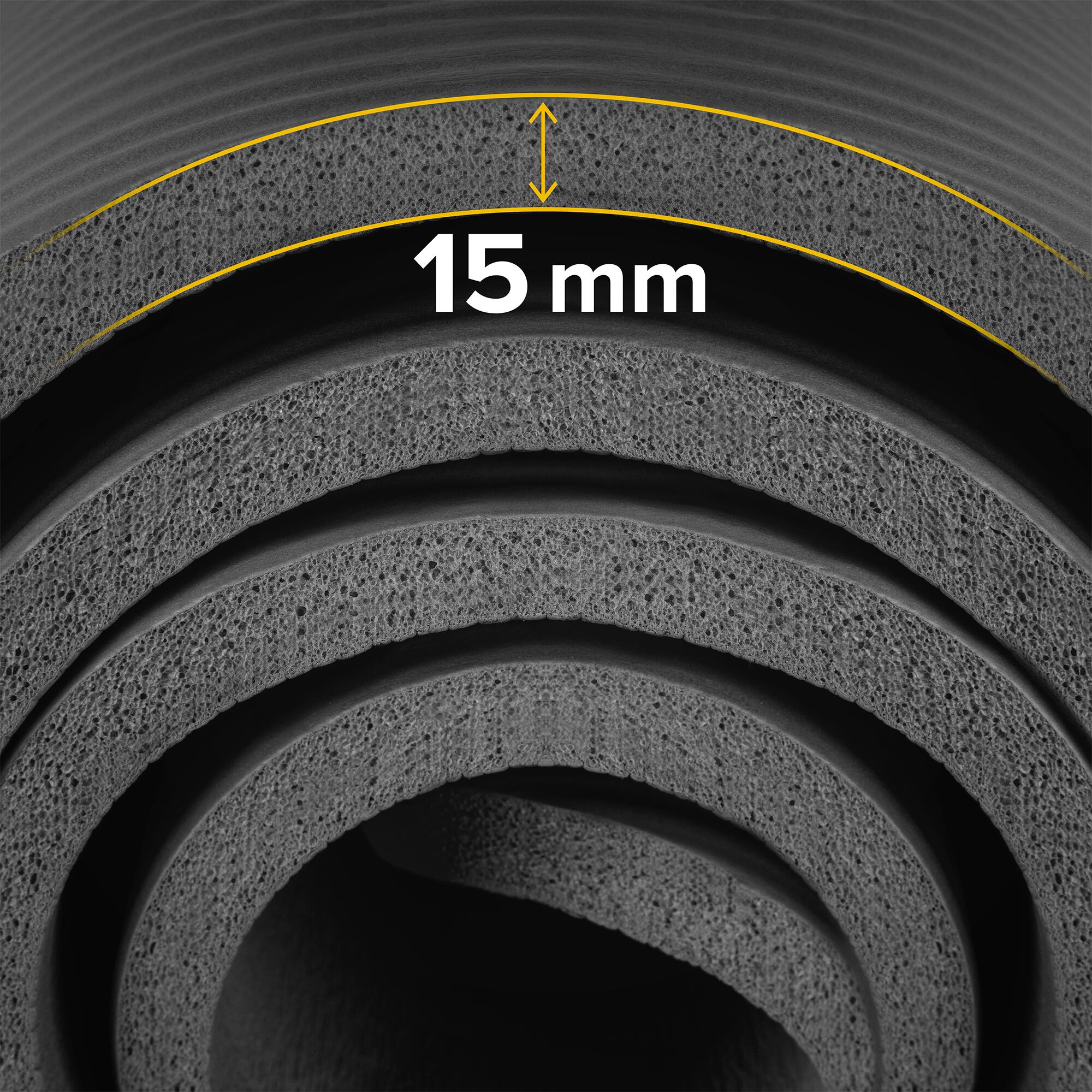 Mata gimnastyczna do ćwiczeń do jogi pilatesu fitness 1,5cm karimata REBEL 6/7