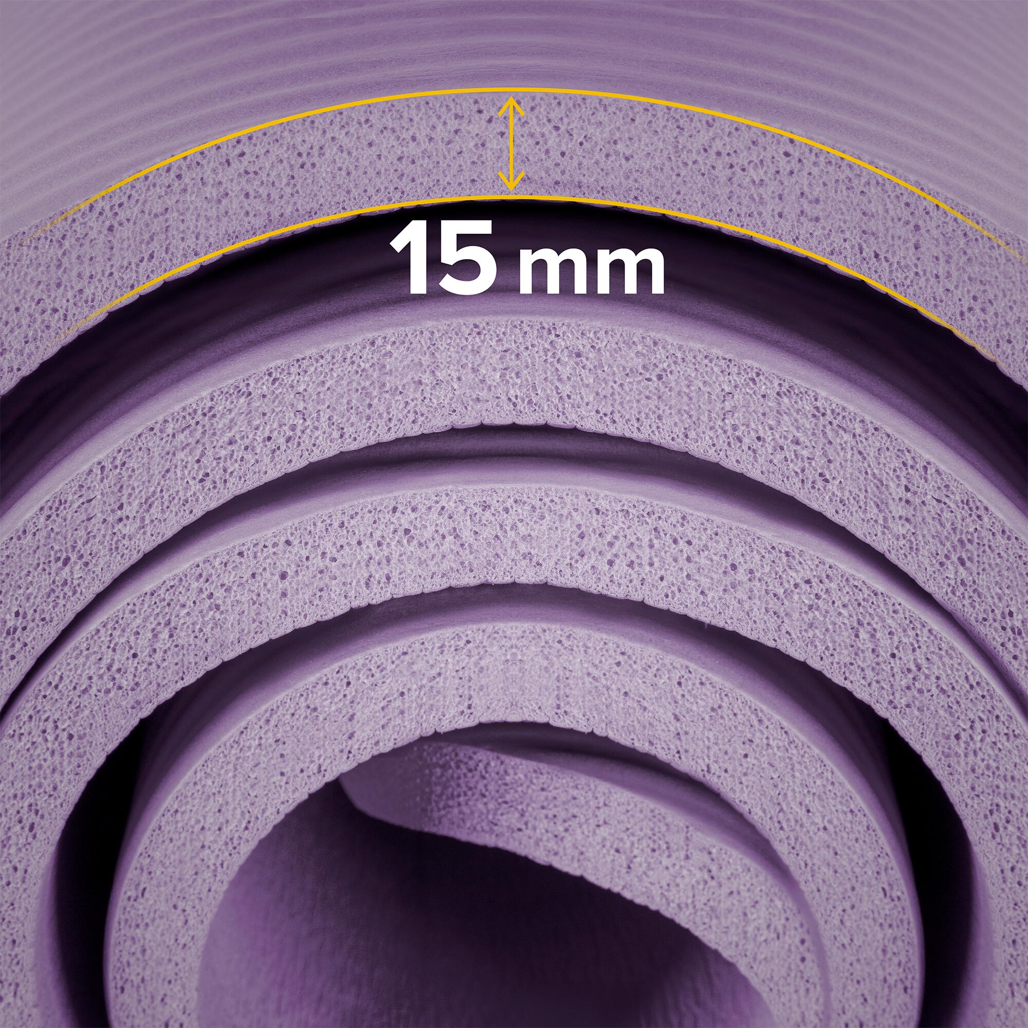 Mata gimnastyczna do ćwiczeń do jogi pilatesu fitness 1,5cm karimata REBEL 6/7