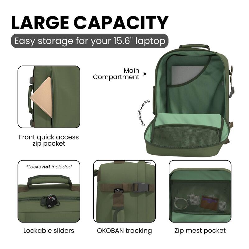 Rucsac CABINZERO Classic 35L, Kaki, Unisex