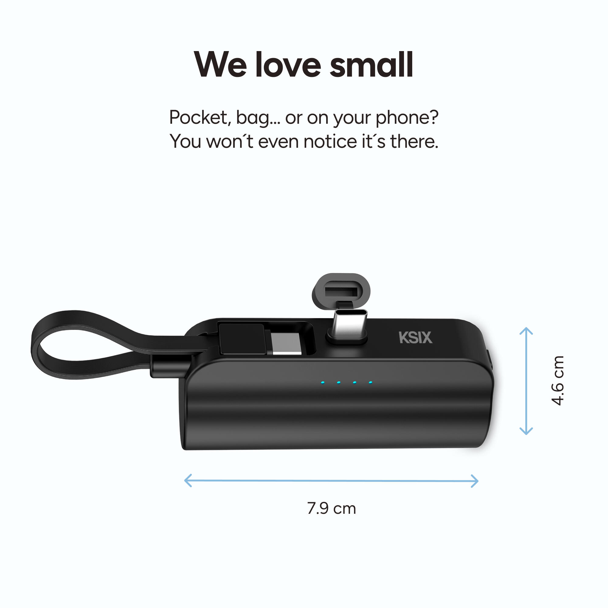 Power bank de bolsillo KSIX 5.000 mAh 9/9
