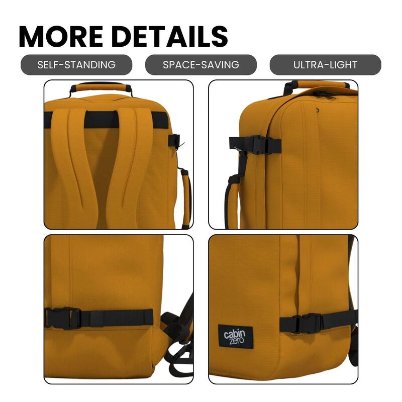 Rucsac CABINZERO Classic 35L, Portocaliu, Unisex