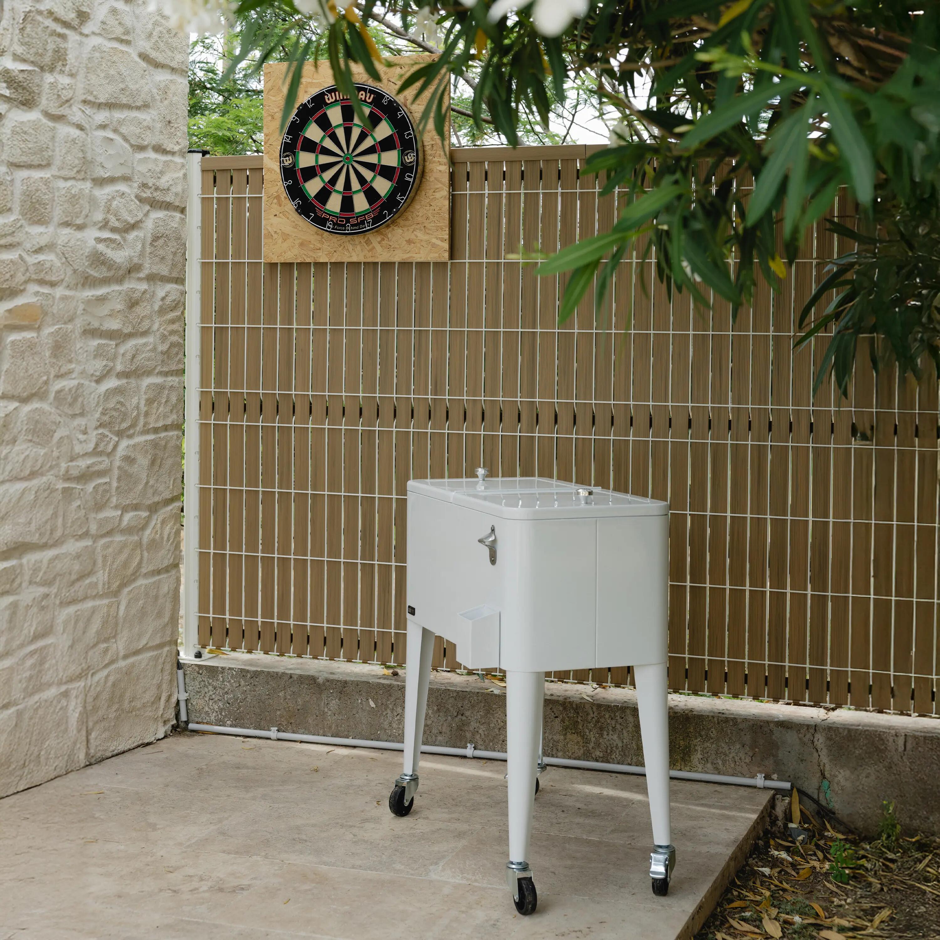 Retro Kühlbox Weiß, Getränkekühler, 76 Liter 4/7