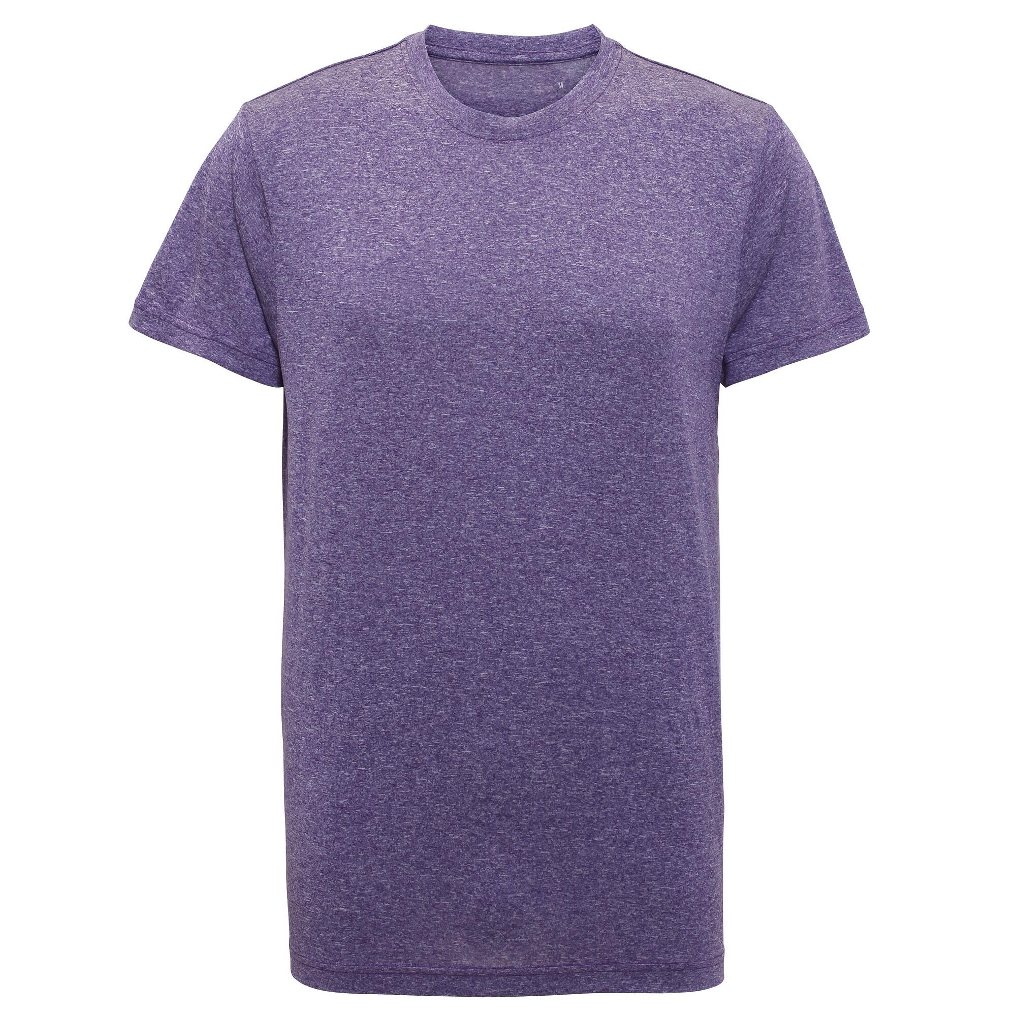 Tri Dri Men's short-sleeved fitness shirt (Heather purple)