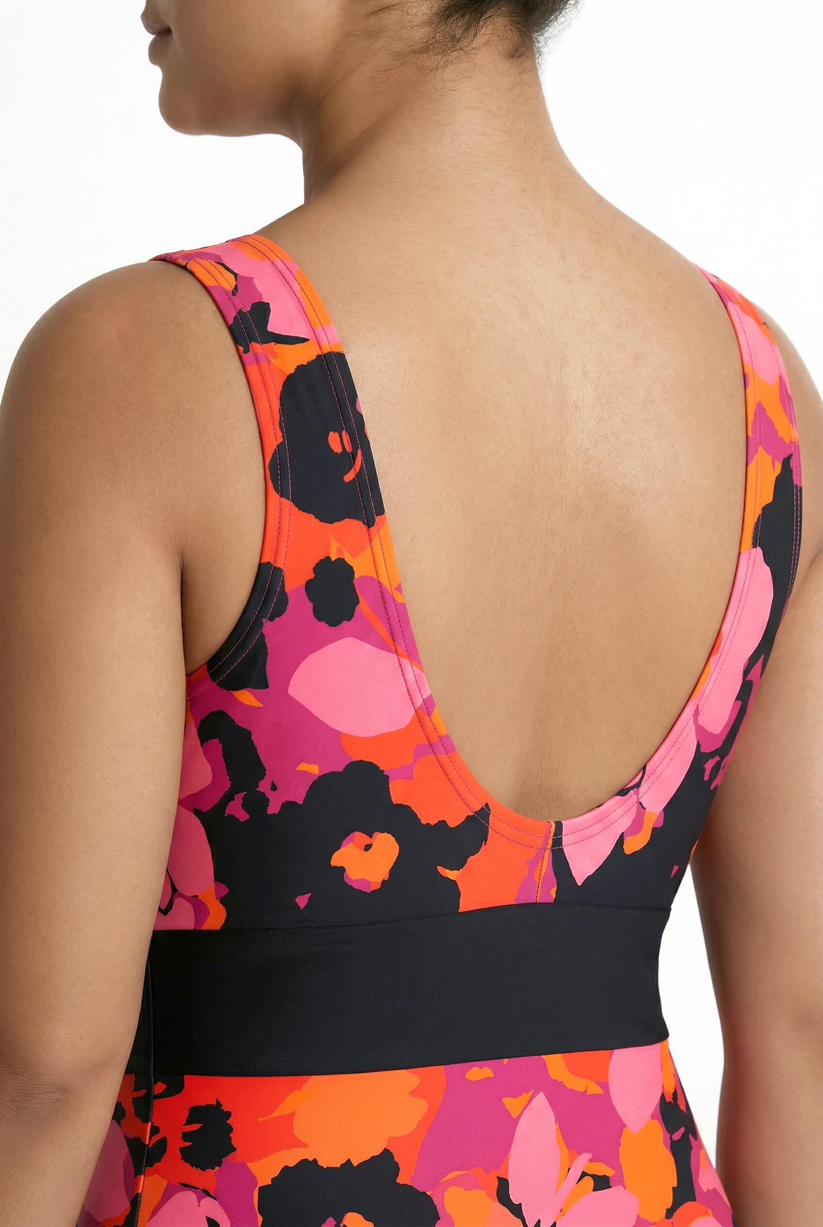Femme Maillot de bain motif fleurs bonnets souples et matière recyclée 5/7