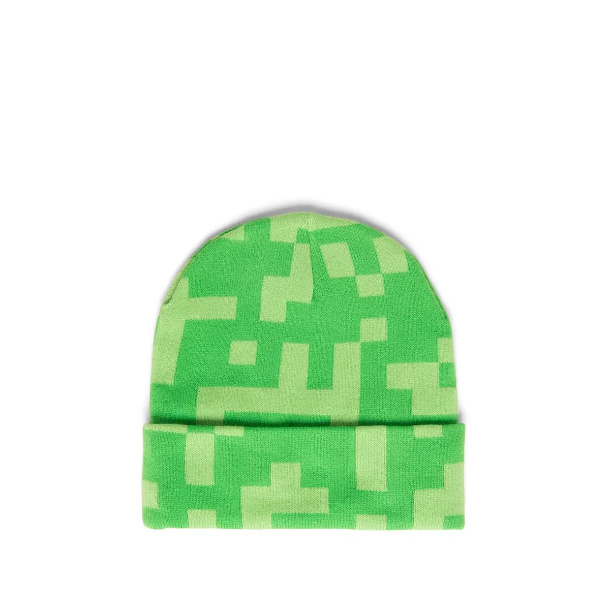 Bonnet à revers MINECRAFT ELMER unisex vert fluo 2/4
