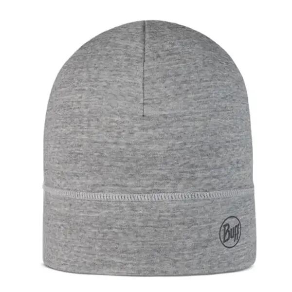Unisex Buff Merino Lightweight Beanie Grey