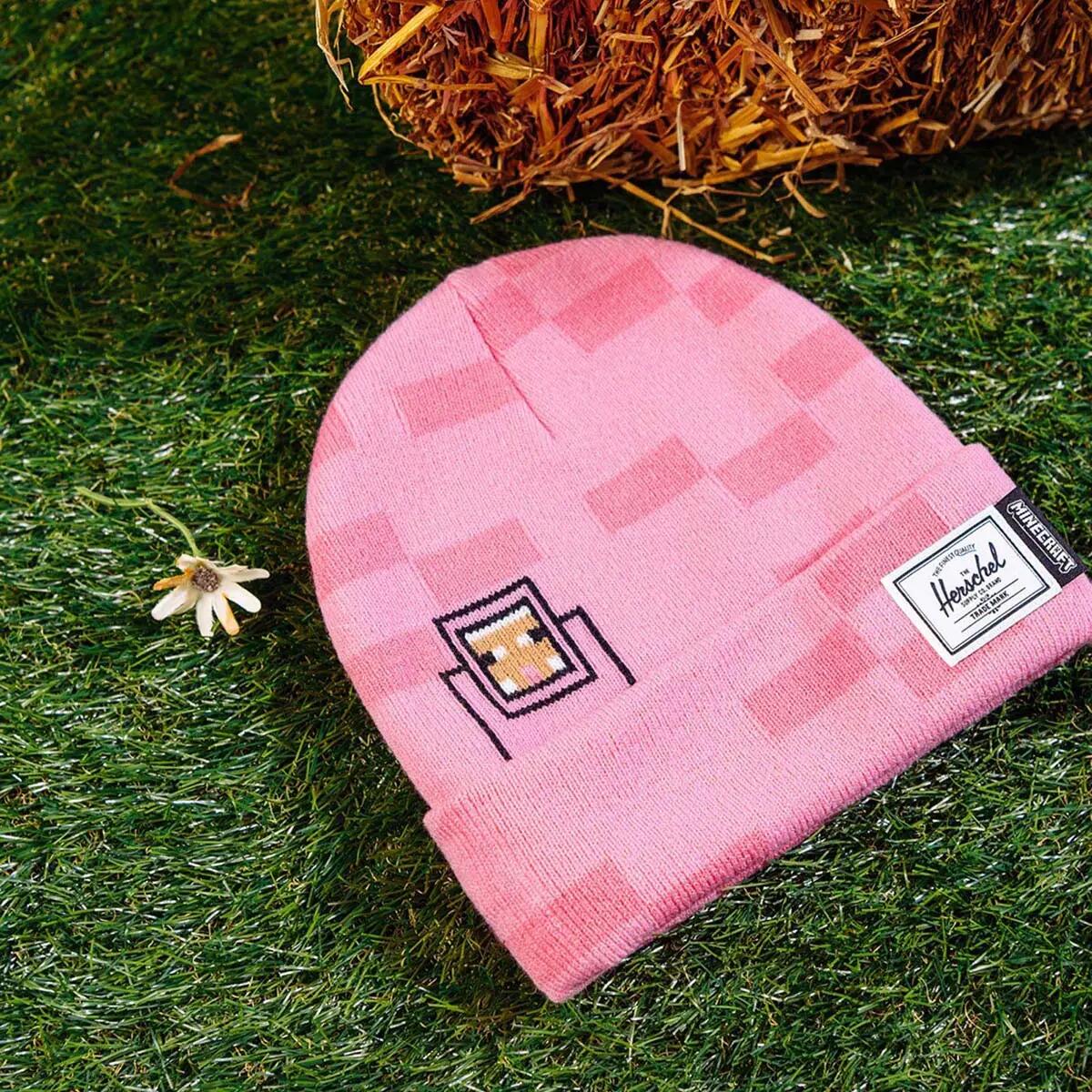 Bonnet à revers MINECRAFT ELMER unisex rose clair 3/4