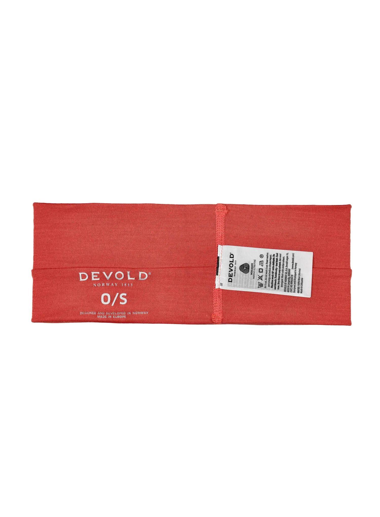 Opaska na głowę Devold Breeze Merino 150 Headband - coral 4/5