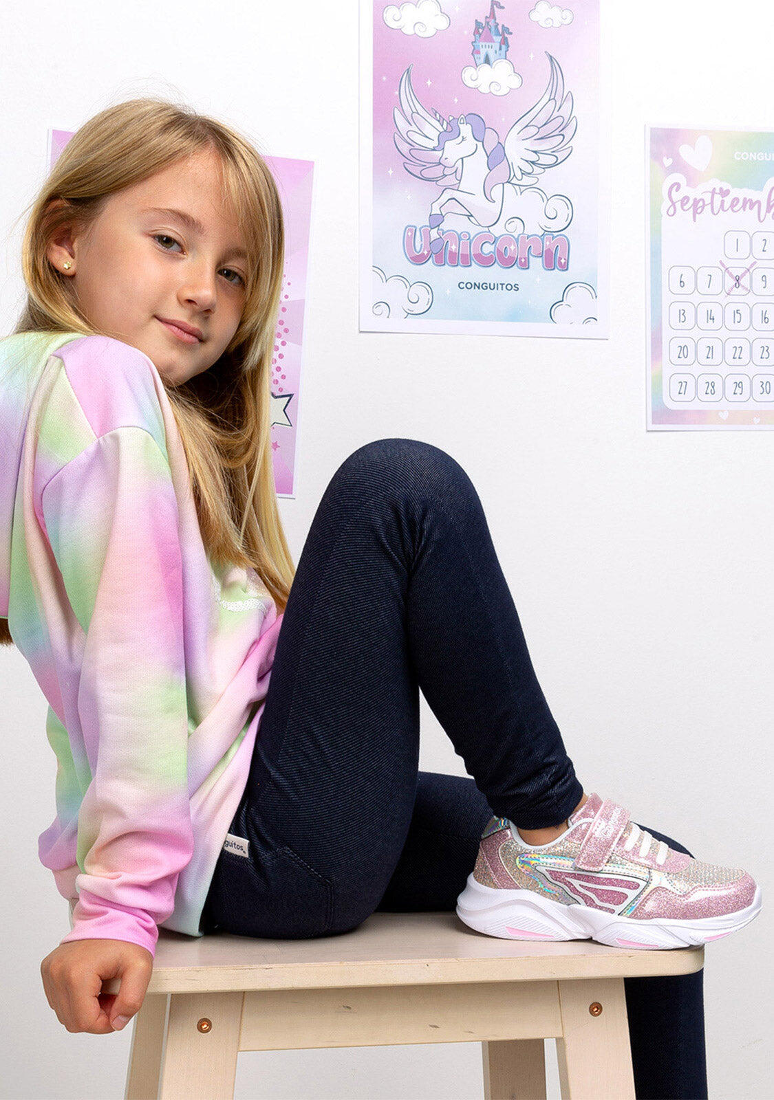 Leggings de Niña en Negro 4/5